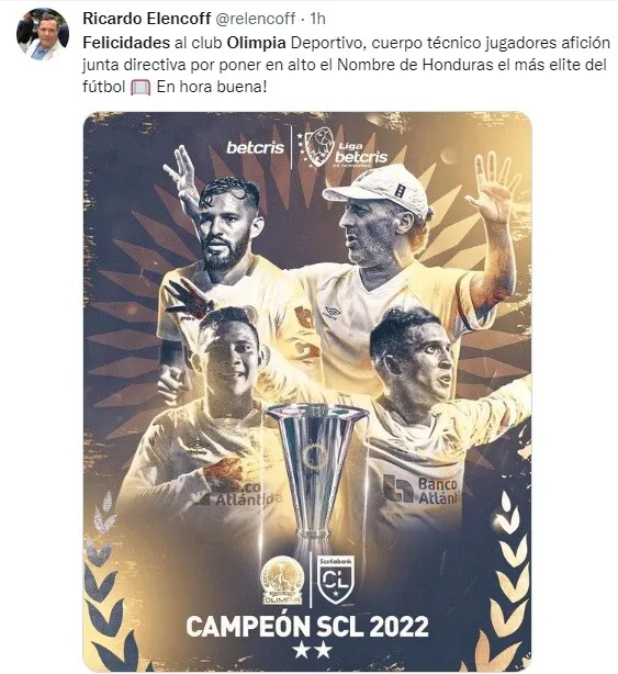Olimpia recibe felicitaciones de equipos de Liga Nacional por su título 8